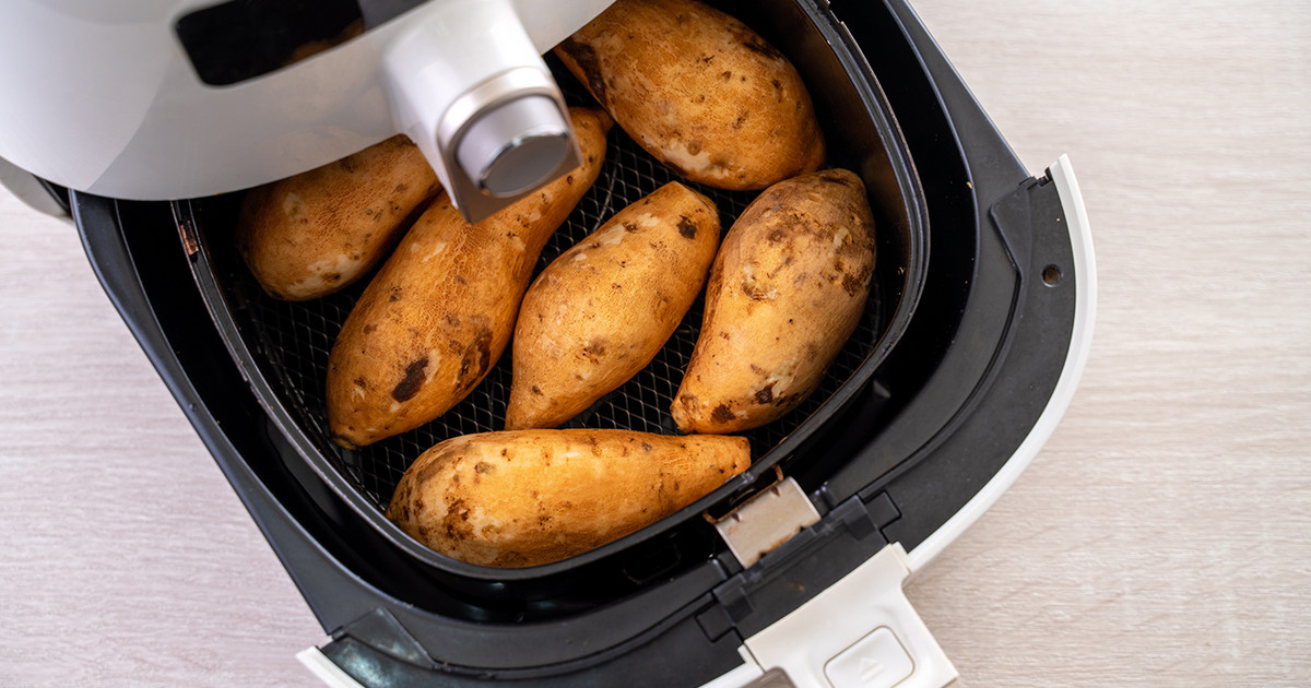 Ψητές πατάτες στο air fryer