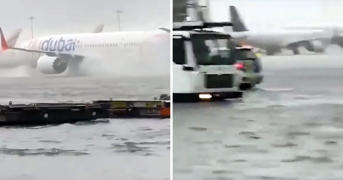 Apocalypse scenes in Dubai after torrential rains – Roads turned into rivers – Chaos at the airport