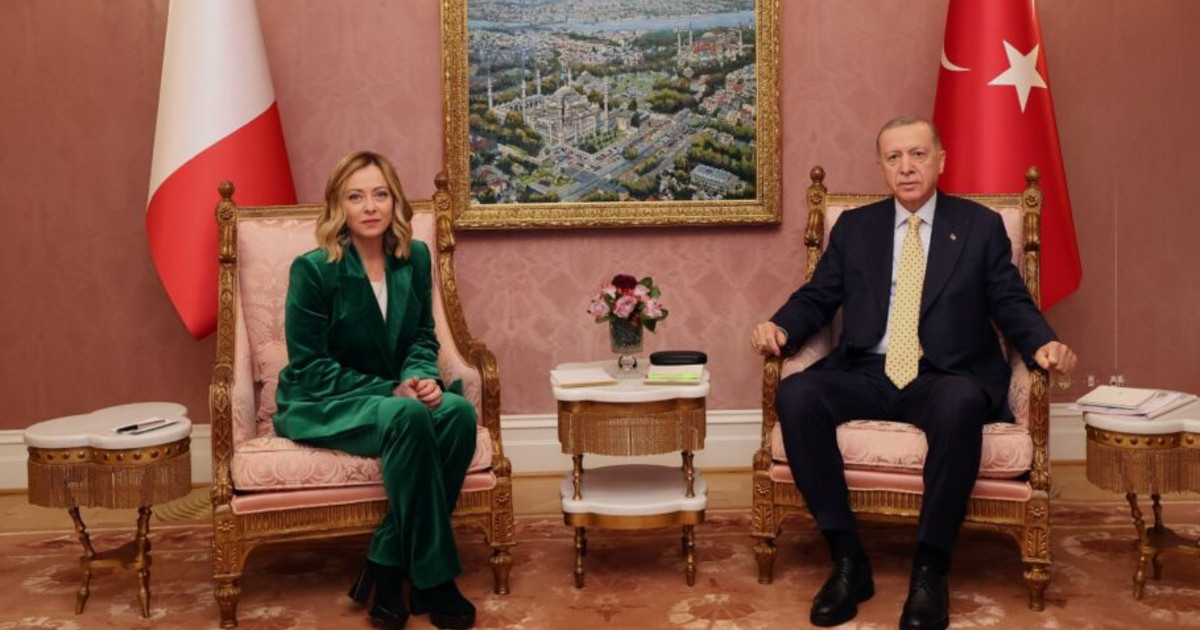 Telephone conversation between Meloni and Erdogan on the Middle East