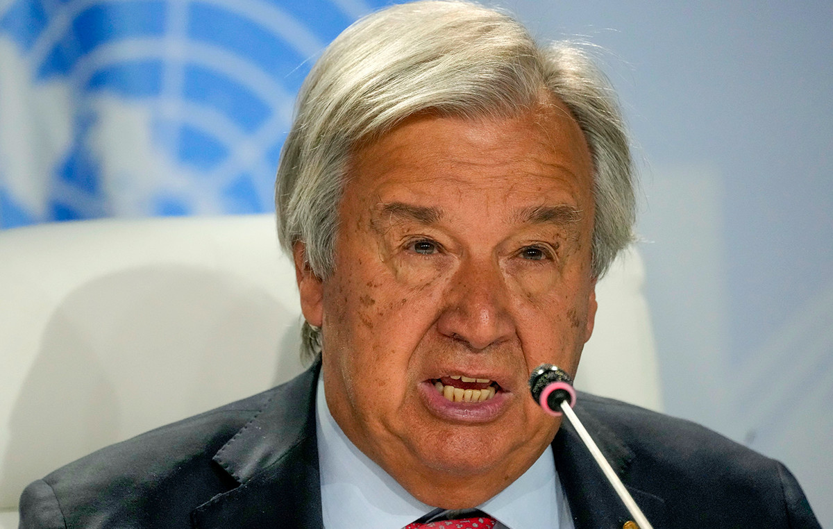 The unhindered entry of humanitarian aid to Gaza must be restored immediately, says UN Secretary General Guterres