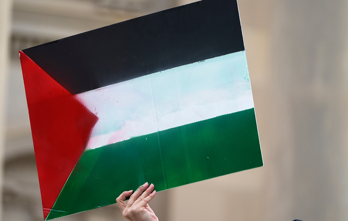 Overnight protest in London in memory of children who have been killed in the Gaza Strip