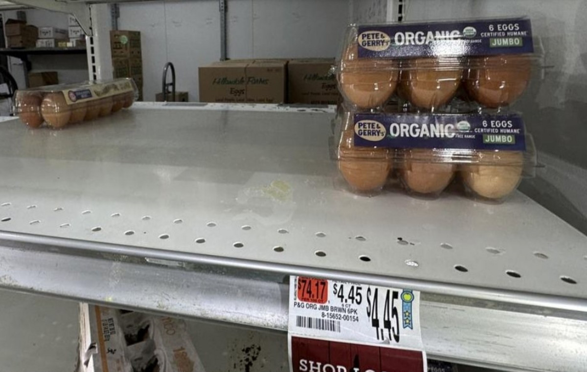 They were left out of the US eggs – they are looking for desperate imports from Europe
