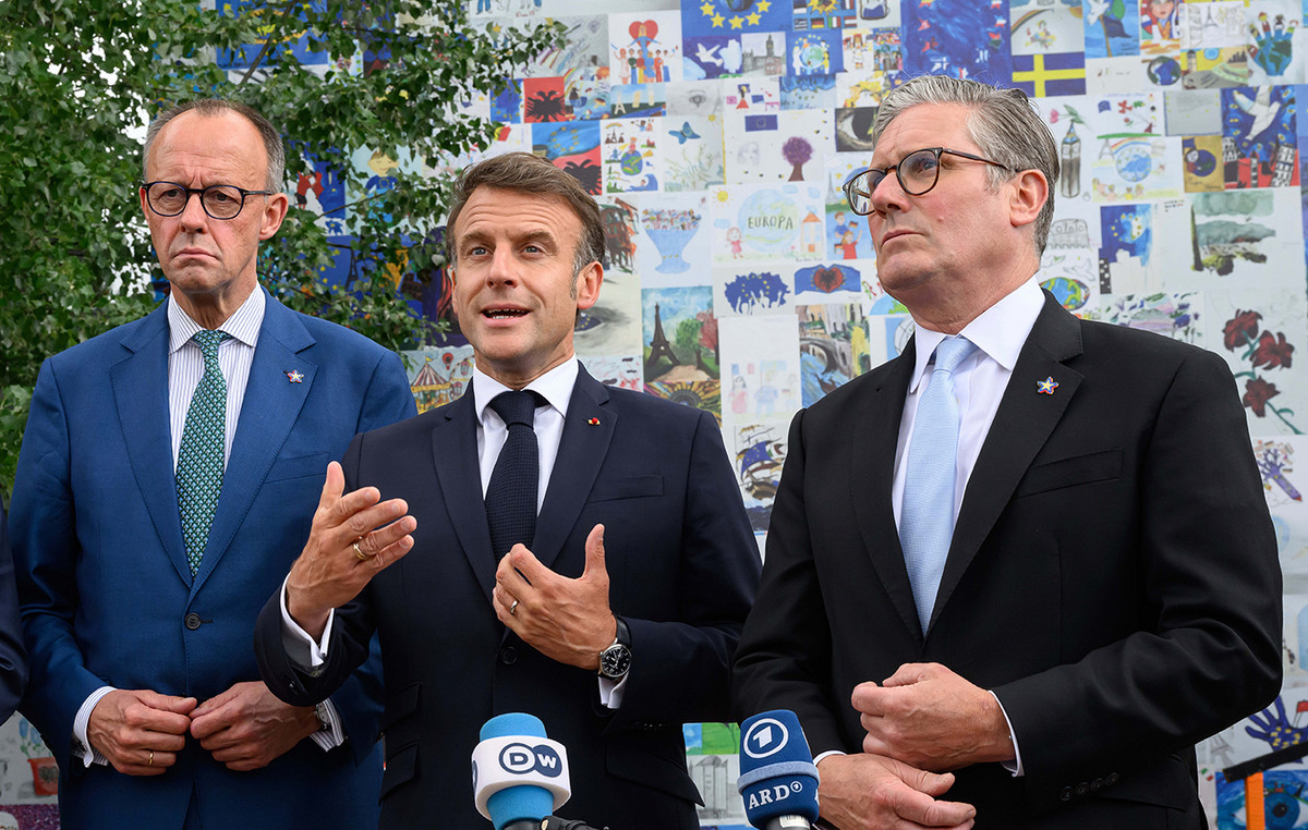 Starmer, Macron and Carney warn that “they will not be left with arms” if Israel does not stop businesses in Gaza