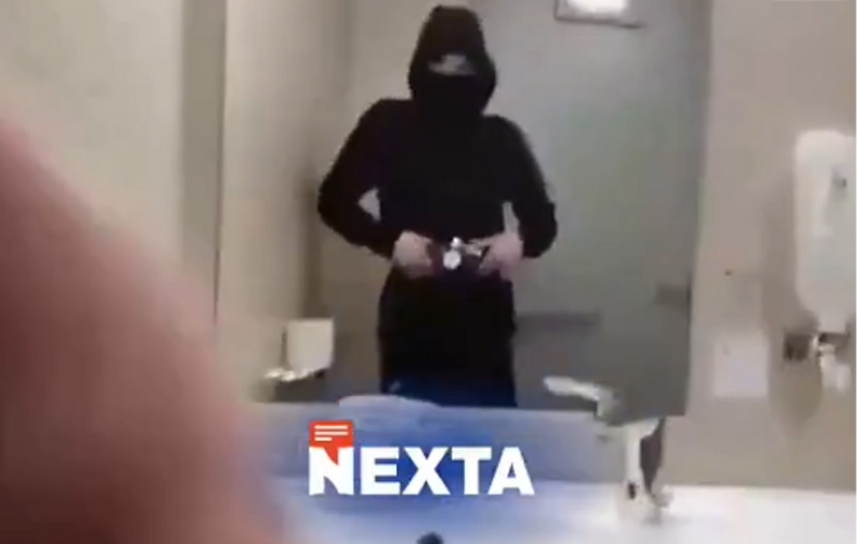 The moment the teenager stabs three girls in Finland school – harsh pictures