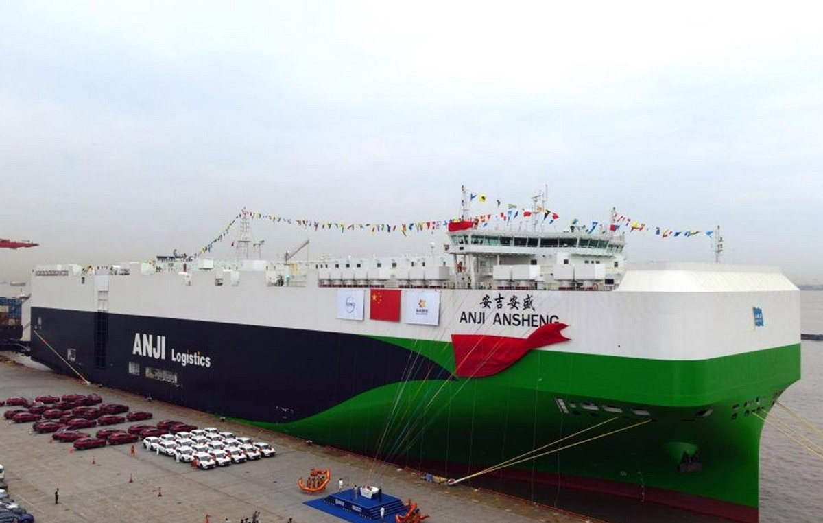 Sailed the largest ferry in the world, Anji Ansheng – Transfering approximately 7,000 Chinese -made vehicles Sailed the largest ferry in the world, Anji Ansheng – Transfering approximately 7,000 Chinese -made vehicles