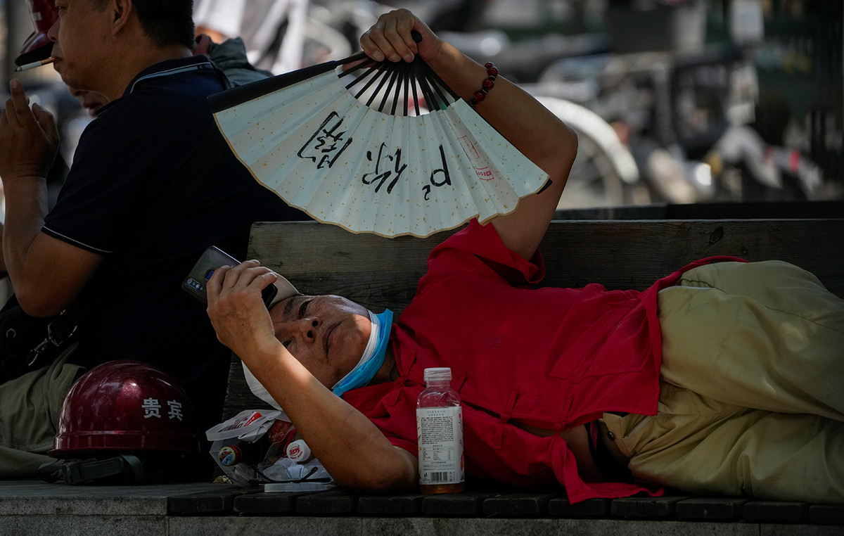 Record temperatures in northern and central China – the thermometer exceeded 40 degrees