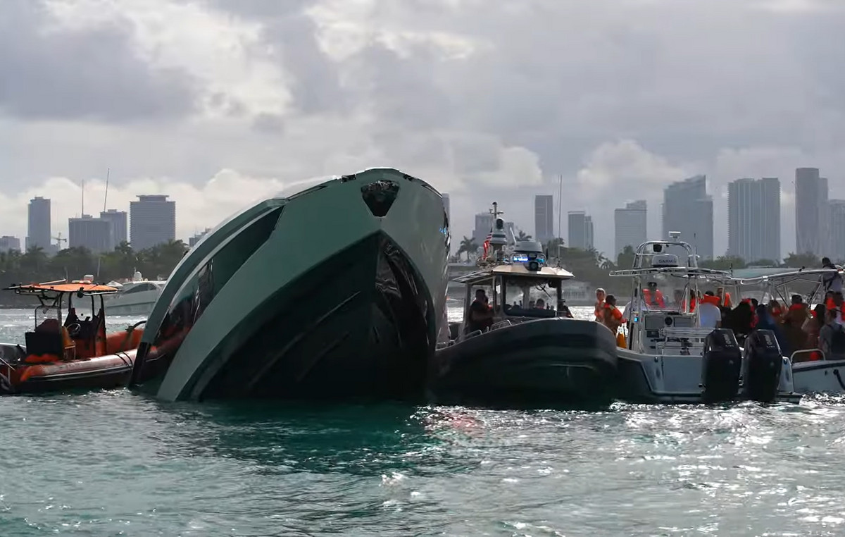 ‘Get MacBook, Save Tequila’: Over 30 Influencers in bikini have abandoned luxury yacht Lamborghini that sank in Miami