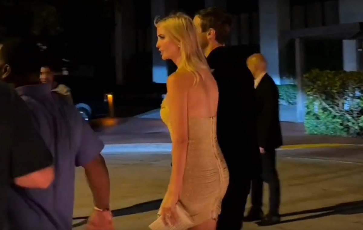 The moment that a bodyguard “slides” a man approaching Ivanka Trump in Mayam