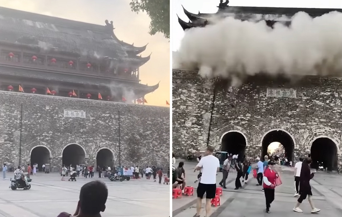 Historical monument collapsed like a paper tower in China – Question marks for its renovation