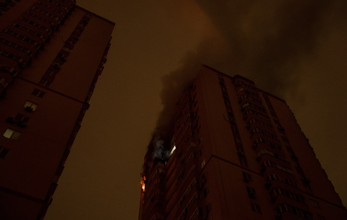 Russian drones and rockets hit Kiev – reports of strong explosions