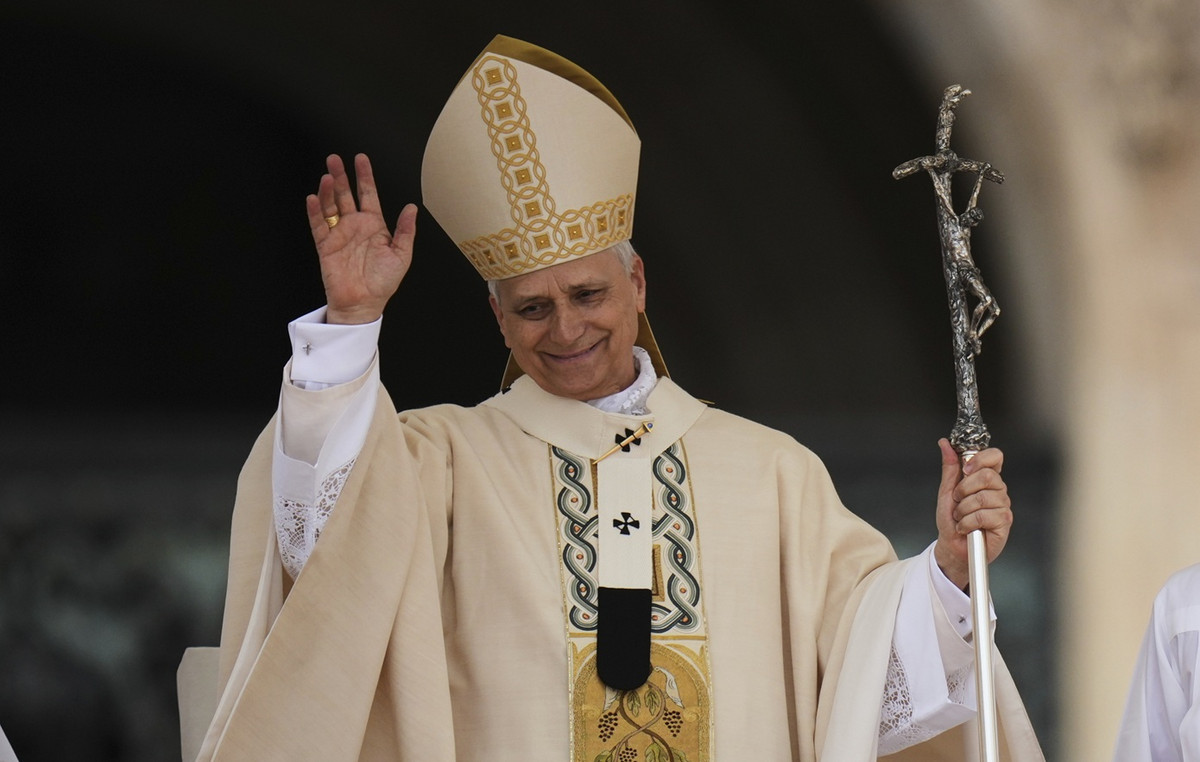 Pope Leon Id ‘was enthroned – “The Greek verb” I love “in the gospel shows us the love that God shows us”