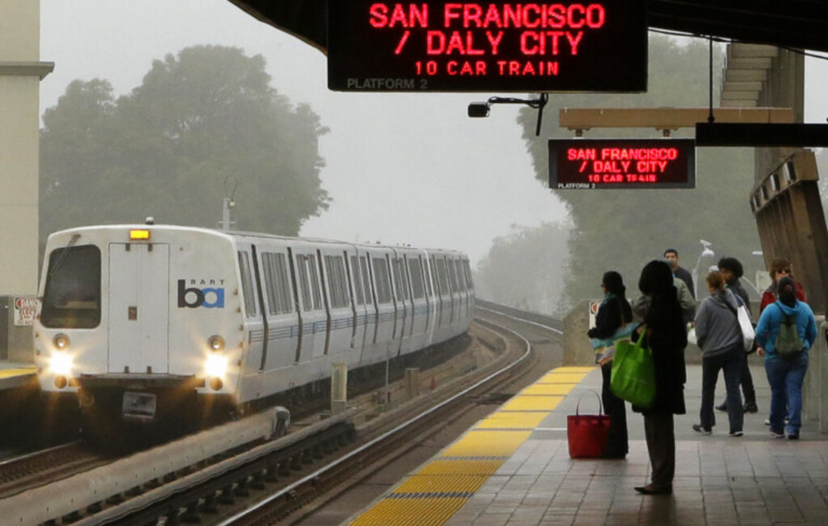 Off the subway of San Francisco, due to damage