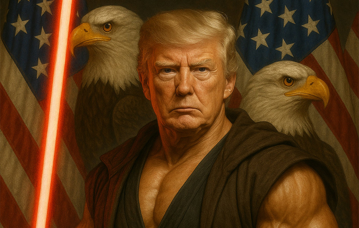 Trump as a hero Star Wars: The White House AI photo and the attack on the left
