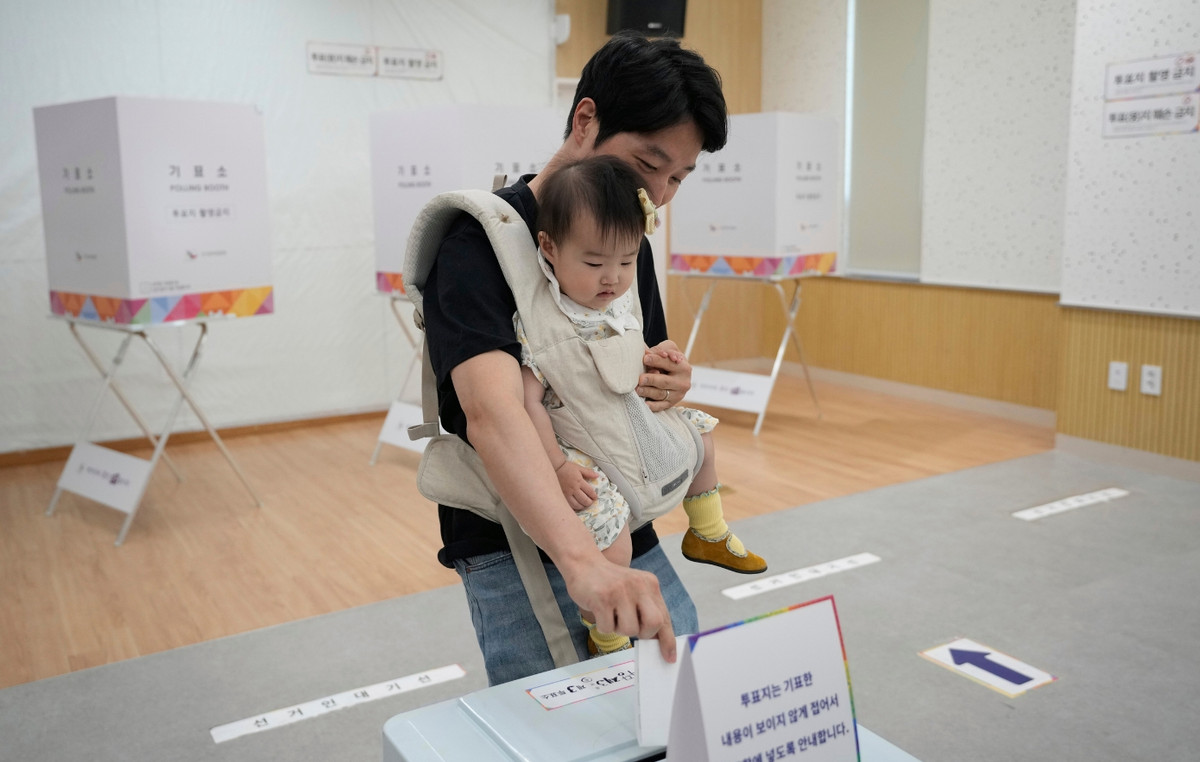 The ballot boxes in South Korea for the election of the new president of the country
