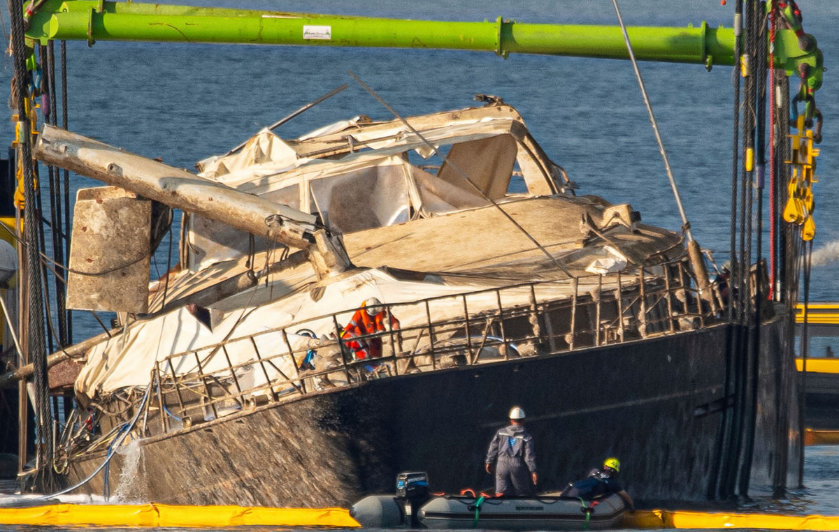 Photos from the overthrow of super yacht Bayesian who led to death Mike Linds and six other people