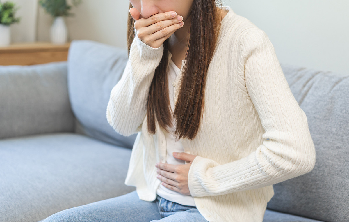 Vomits up to 15 times per hour because of a rare condition that has 2% of the population