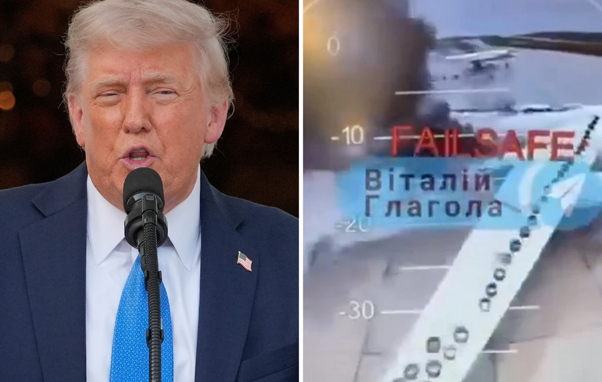Donalt Trump with Ukrainian hits in Russia