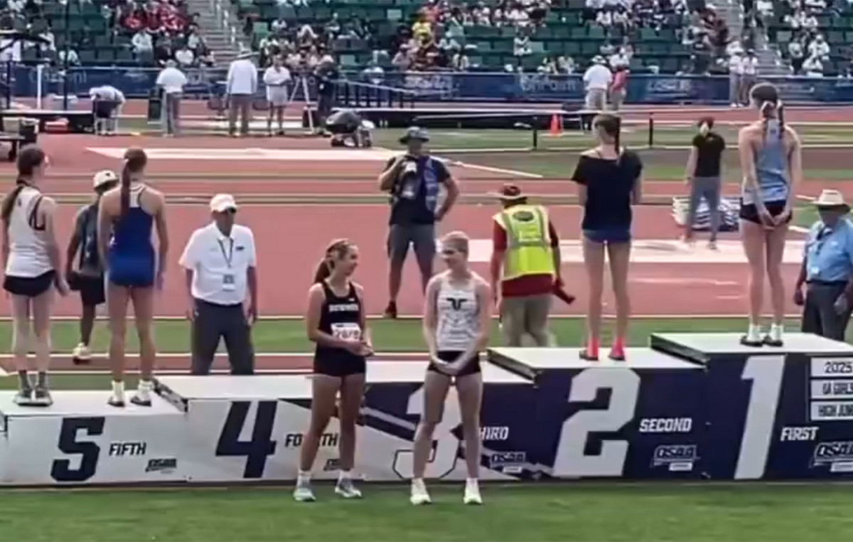 Protest in school track championship: students refused to share the pedestal with trans