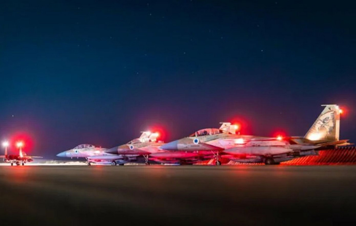 Israel announced that it broke three Iranian F-14 fighter aircraft
