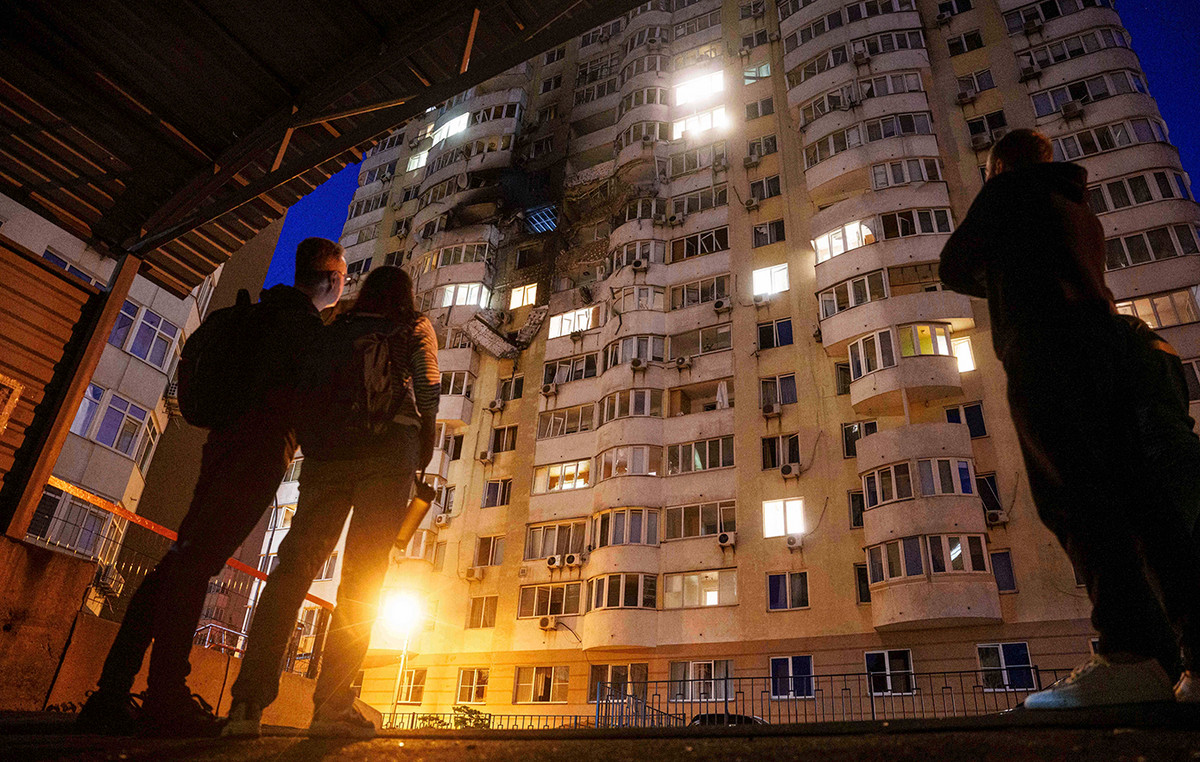 Russian night raid in Kyiv: at least one dead and two injured