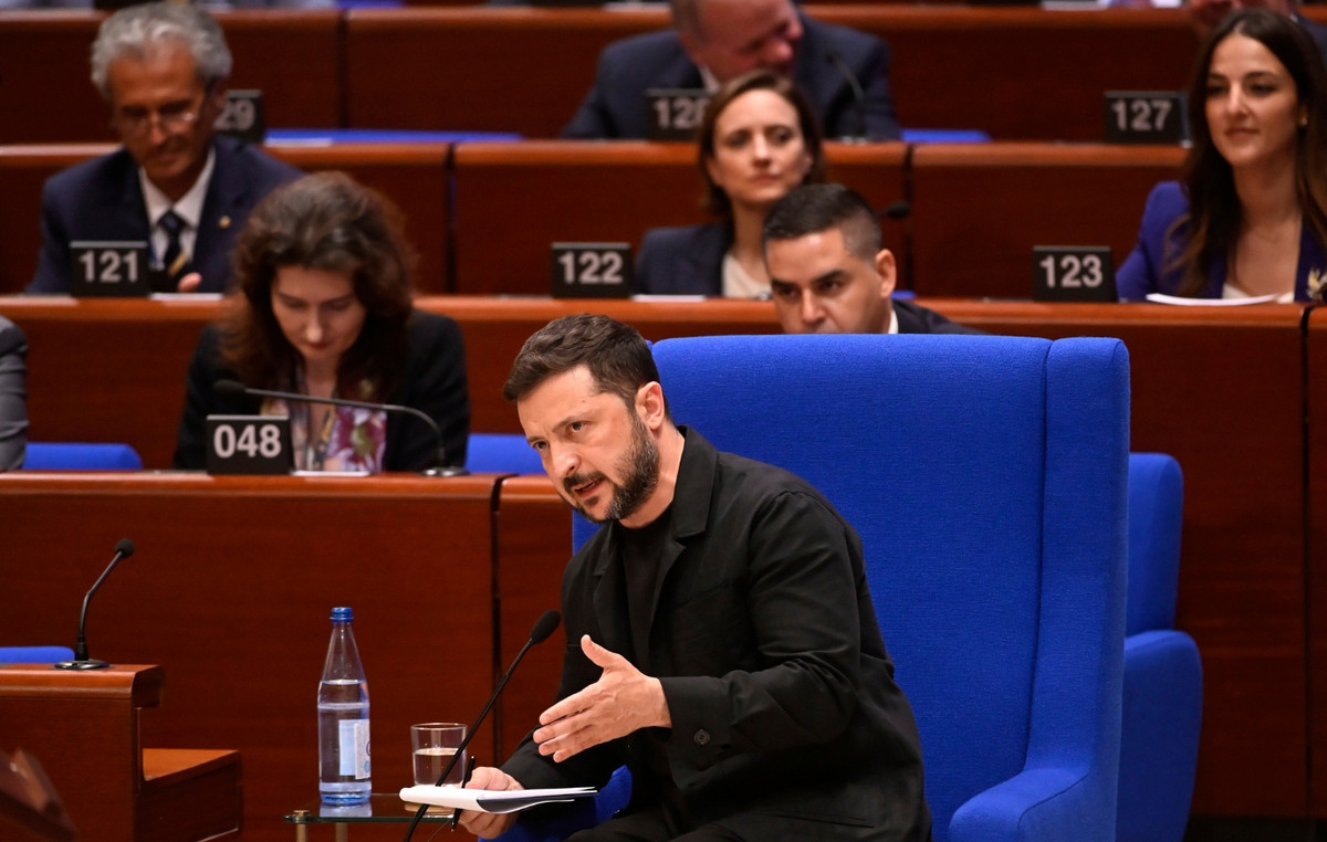 Zelenski was welcomed by the President of the Council of Europe Parliamentary Assembly Th. Roussopoulos