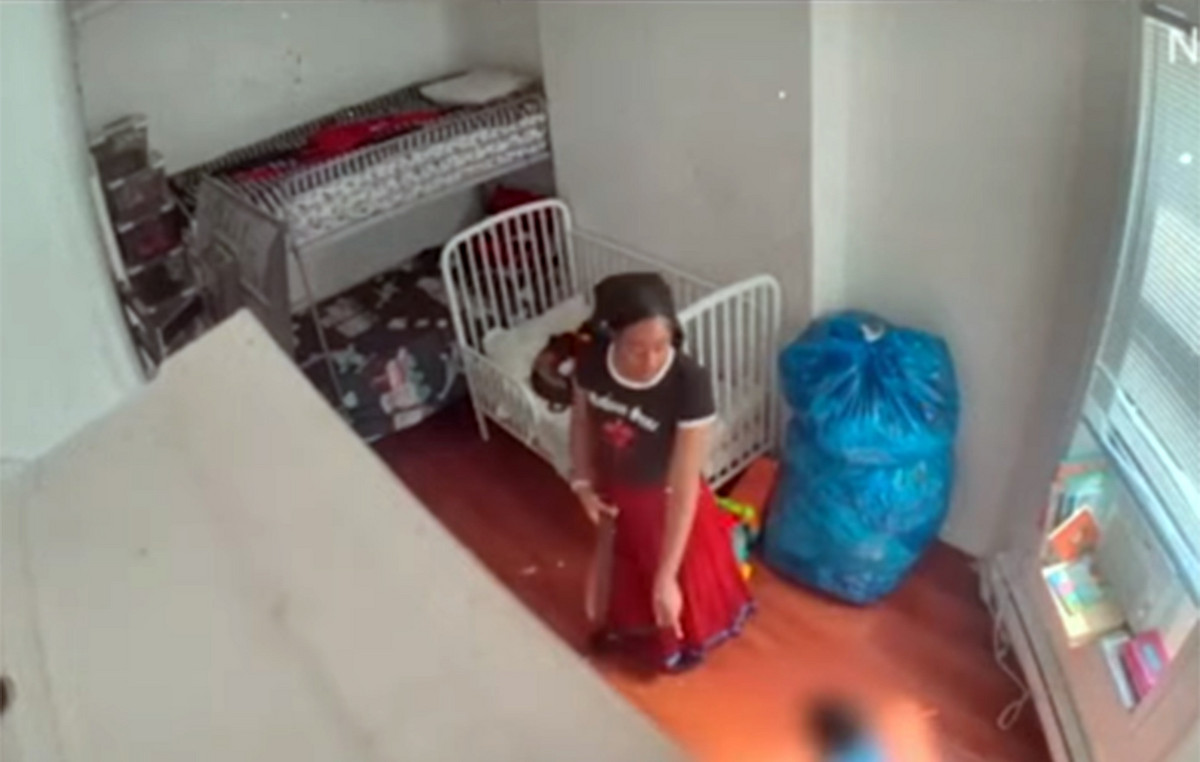 Outraged Video: Babysitter Paid by the State was beating with belt and scared with horrifying mask three children in New York