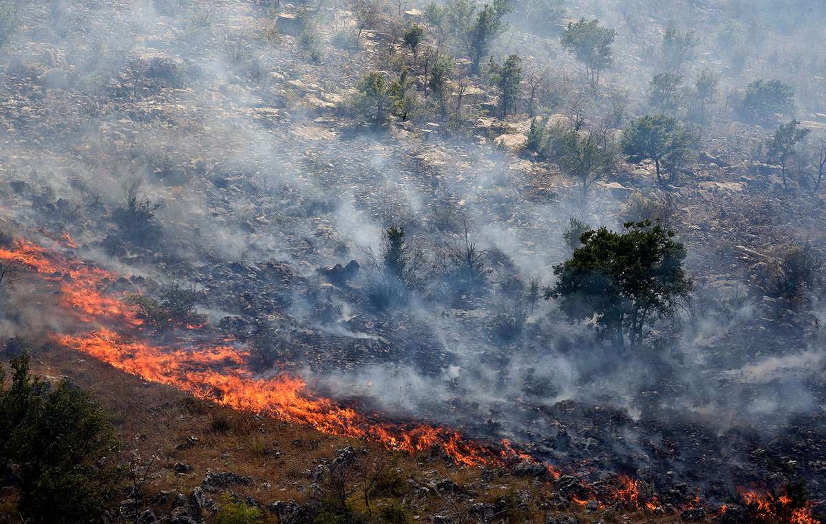 Wave of heat scans the Balkans – fires in Northern Macedonia and Croatia
