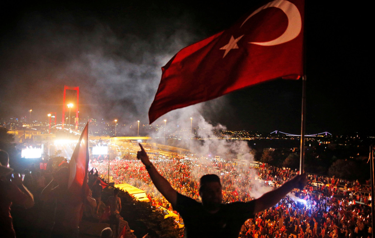With arrests the 9th anniversary of a coup attempt in Turkey