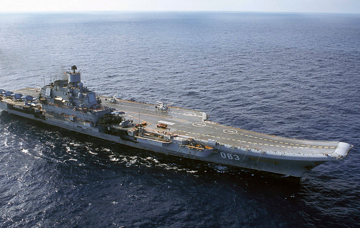 Russia is thinking of pulling out its only aircraft carrier on the hammer