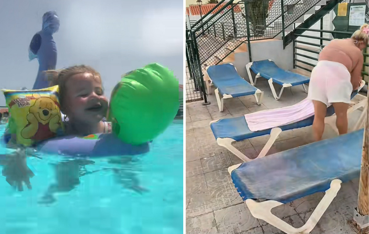 Mother caused rage because she “kept” eight sun loungers for her family in the pool and went for breakfast and shopping