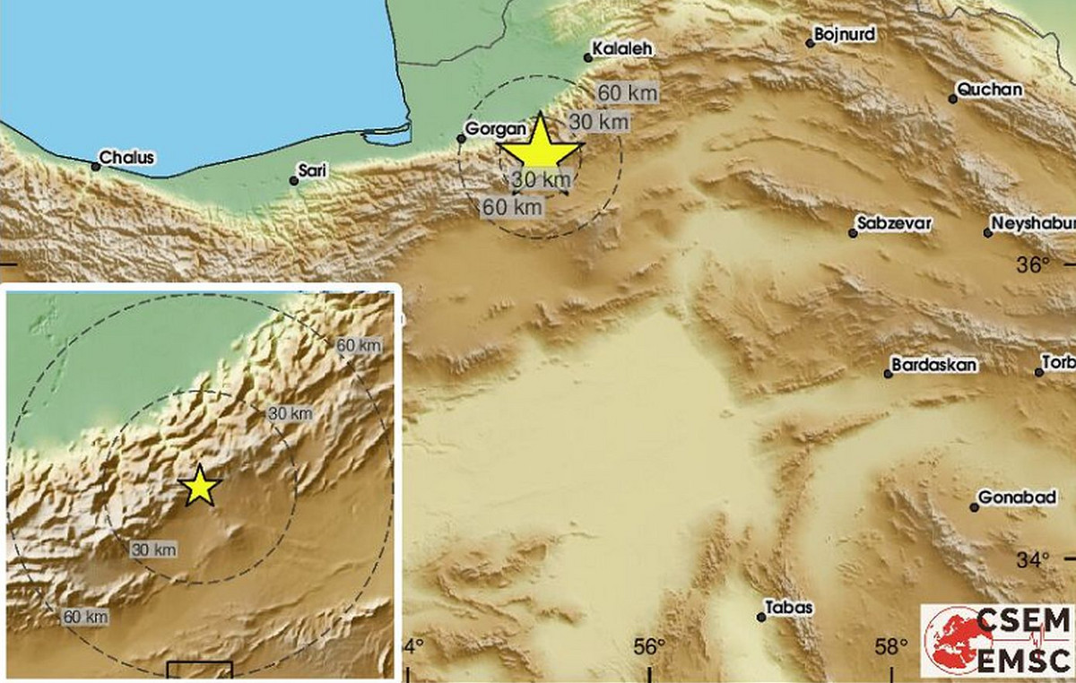 Earthquake 5.4 Richter in northern Iran