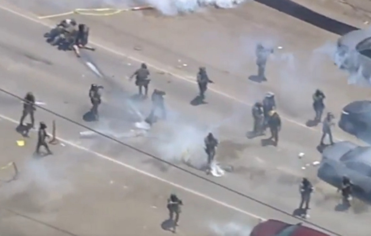 Los Angeles: Dead Land Worker After a raid by the migration police nearby – episodes broke out