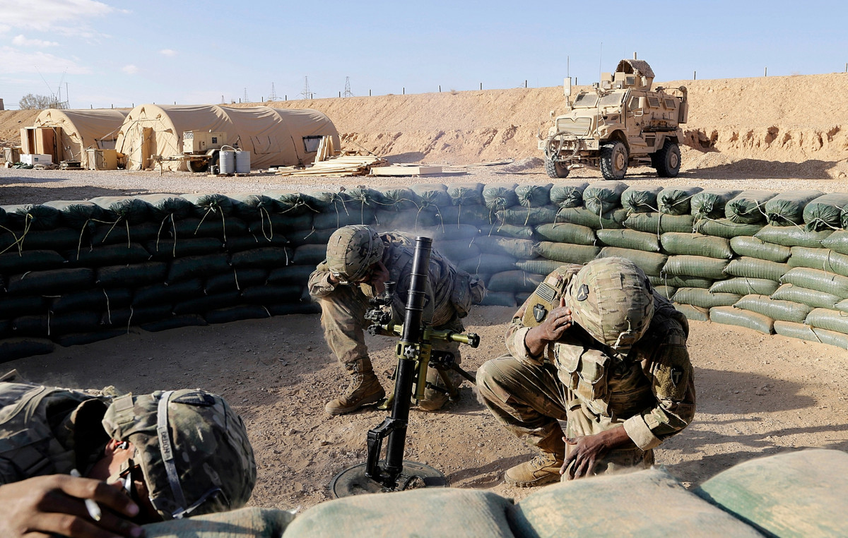 Was shot down drone near an airport in Iraq where US forces were