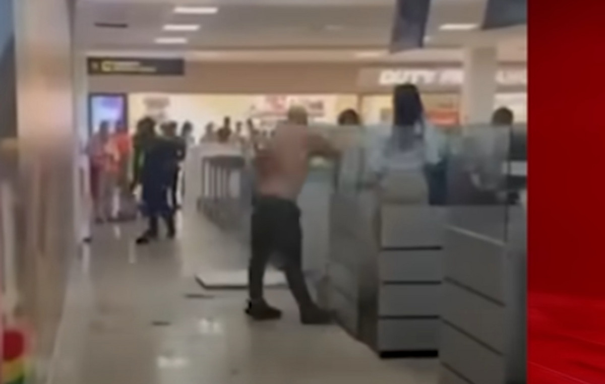 Anger traveler caused chaos at an airport: he was finding and causing damage – he was banned for 10 years