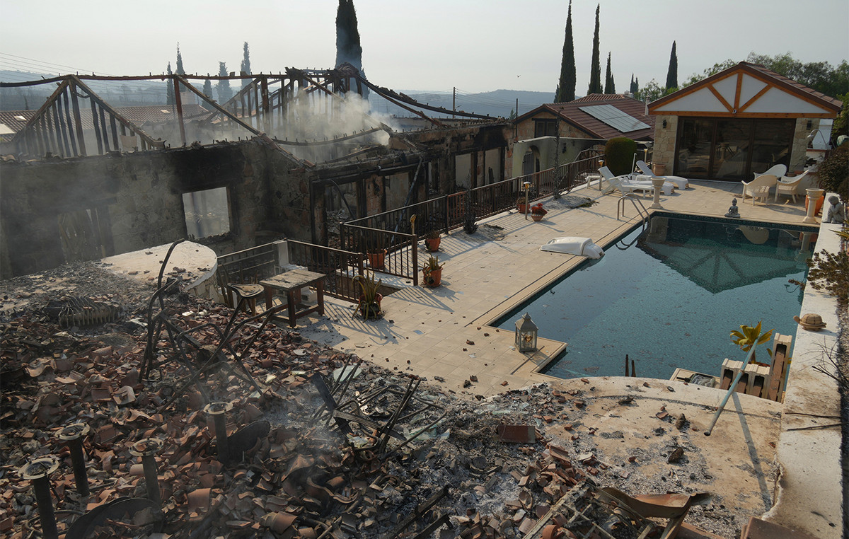 Fire Fire in Cyprus: Burnt Earth and Ashes – Sadness Causes Pictures After Fire