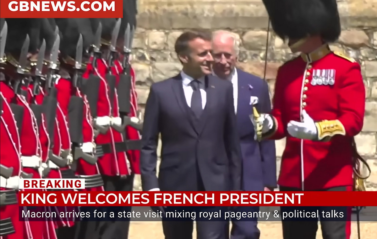 ‘Trump’ did Macron: accused of disrespect for walking in front of King Charles