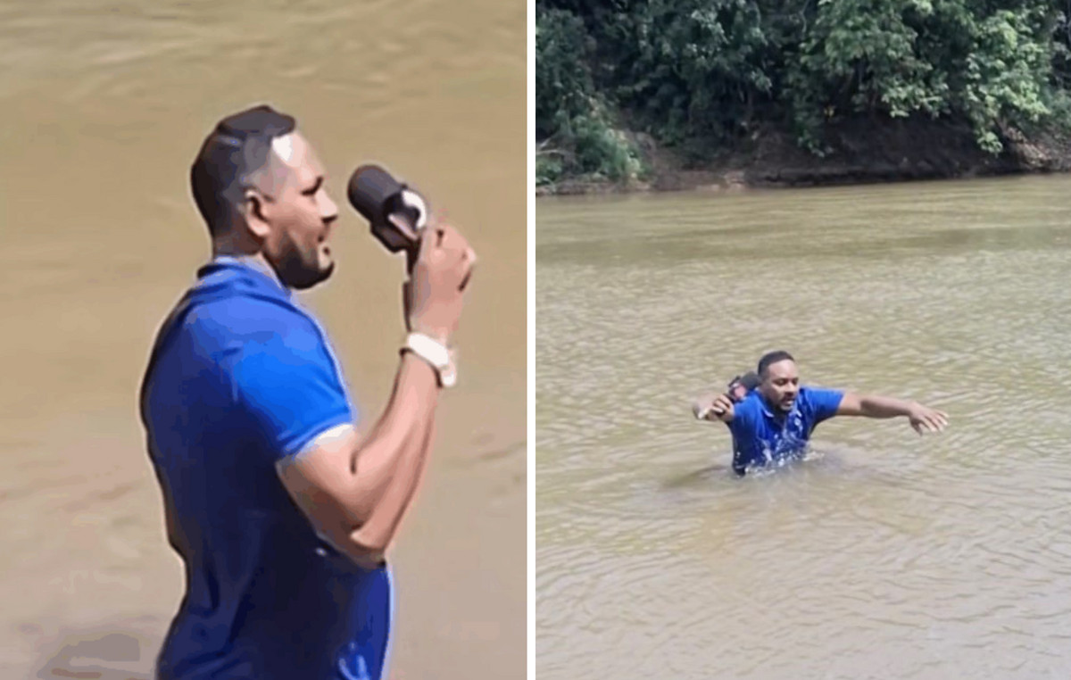 Shock in Brazil: Journalist jumps into a river and “press” on the 13 -year -old body while covering her disappearance