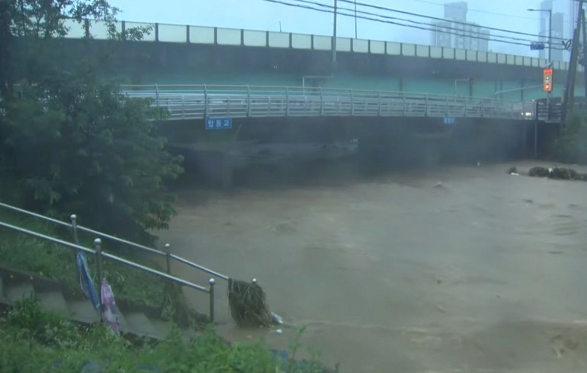 Four dead and one missing from floods in South Korea – thousands have been removed from their homes