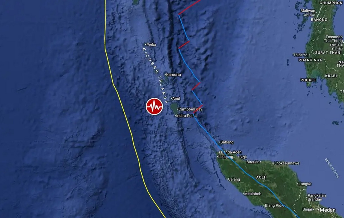 India: Strong 6.5 Richter earthquake on Aadan and Nicobar Islands