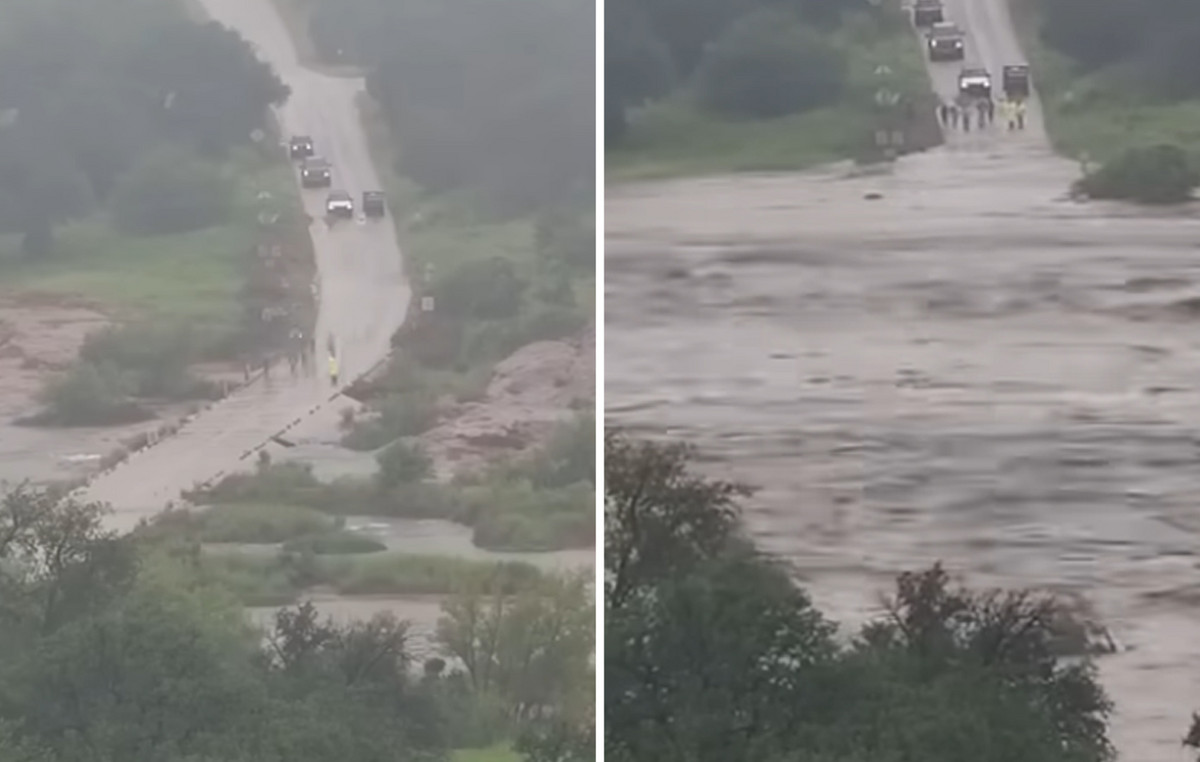 Timelapse Video from Texas: How River Blink in 45 minutes and strangled a huge area