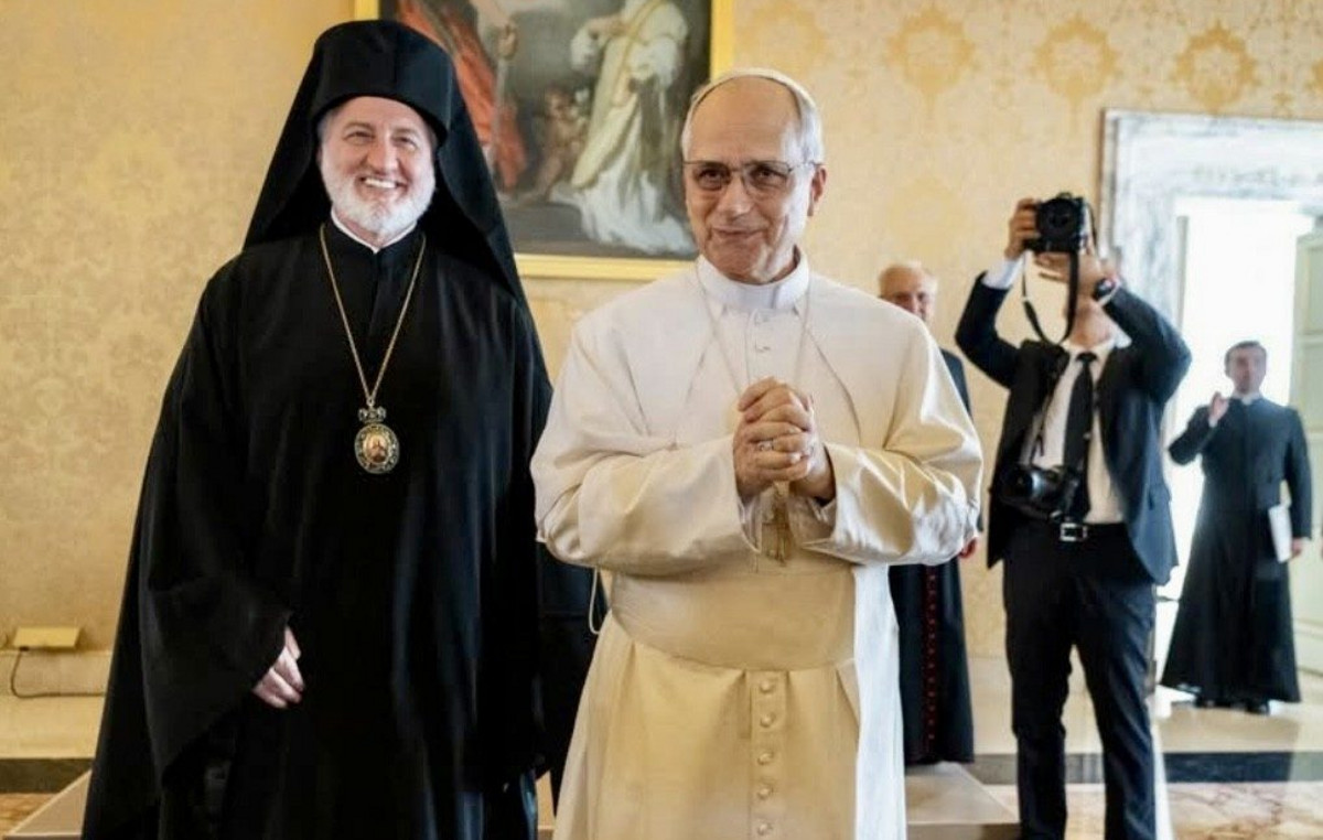 The Archbishop of America Elpidoforos met with Pope Leo ID ‘ The Archbishop of America Elpidoforos met with Pope Leo ID ‘