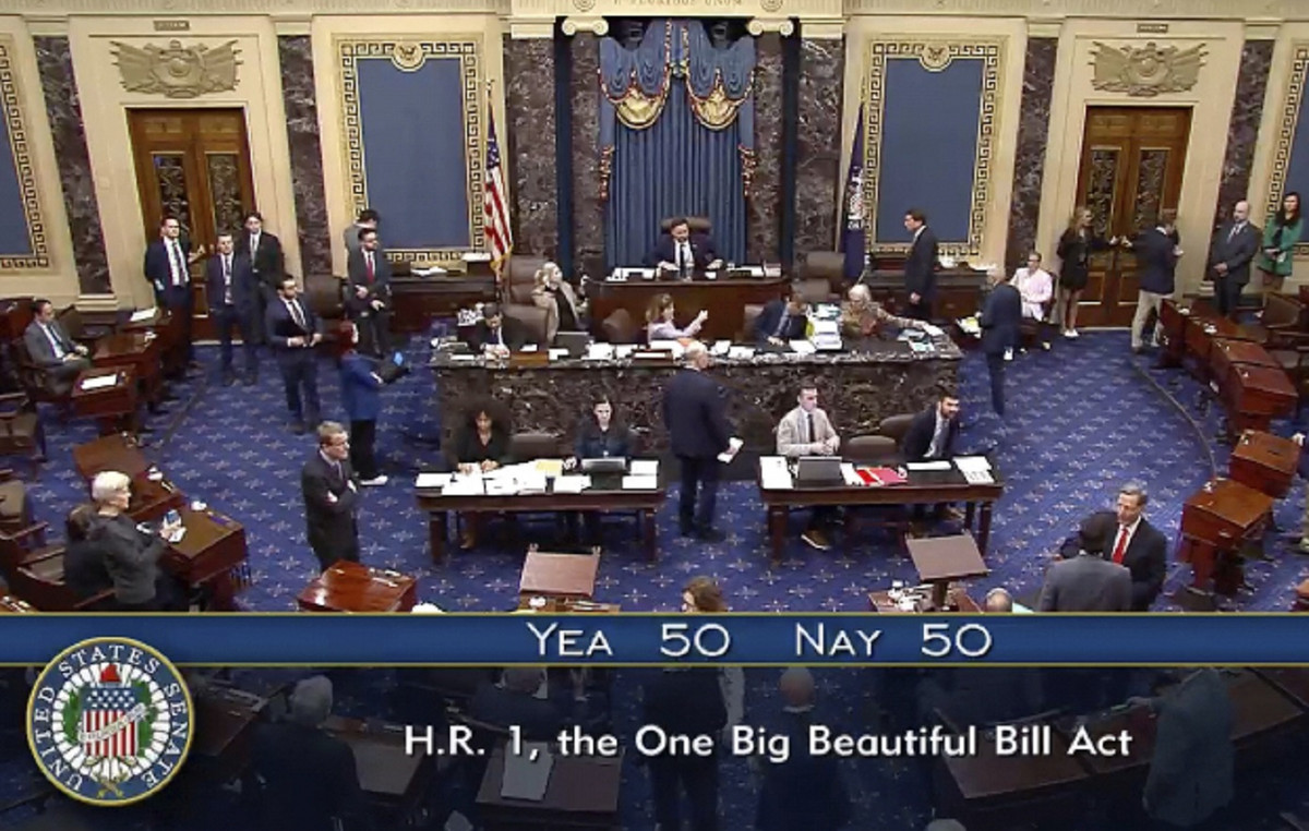 He passed the Mega tax bill by Trump with a vote by JD.Vans who “broke” the tie