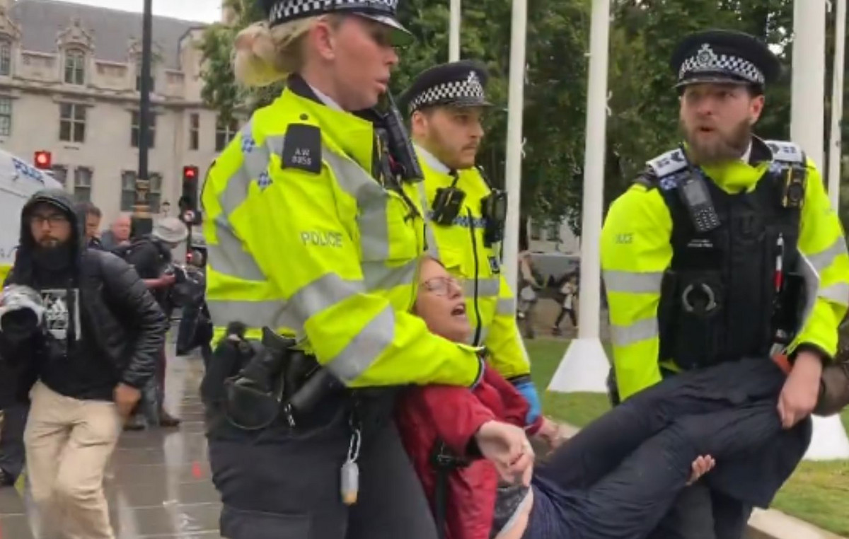 At least 100 people were arrested in Britain in demonstrations in favor of the Palestine Action organization