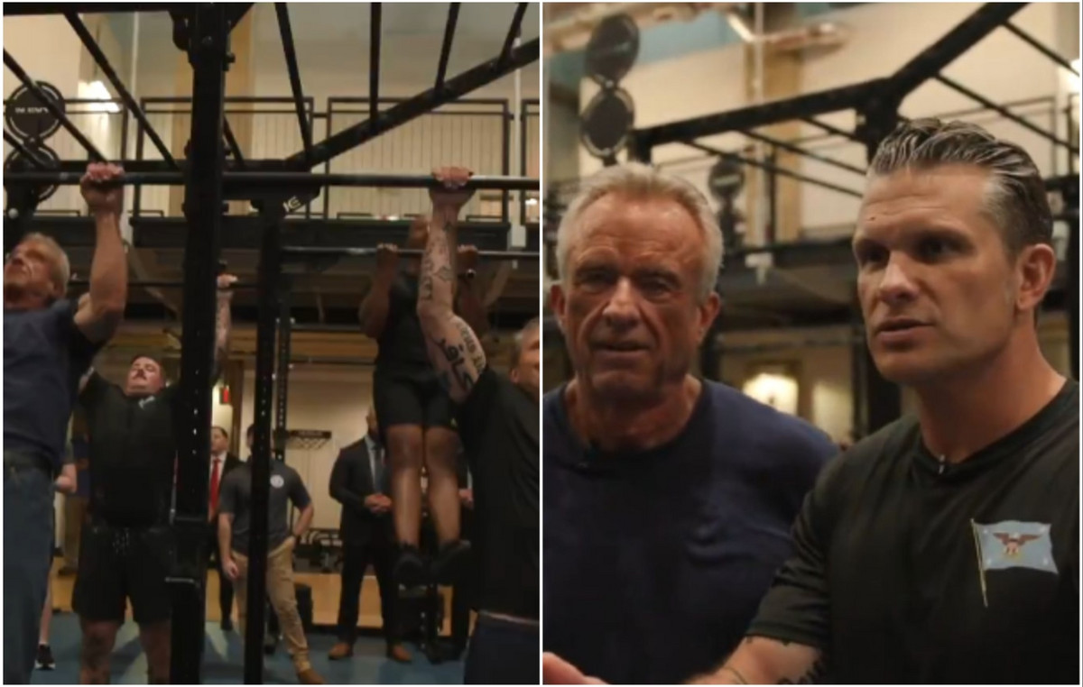 The Gymnastics Competition of Trump Ministers with Pushups called “Pitt and Bobby”