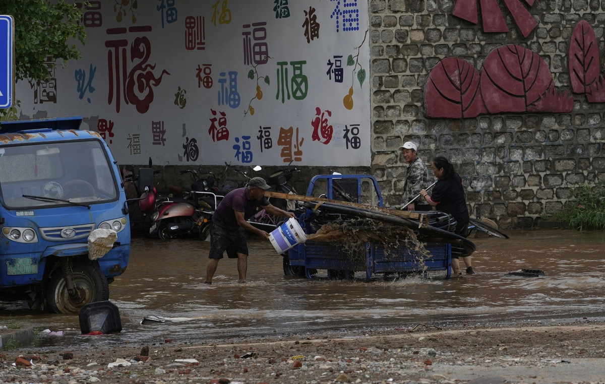82,000 residents were removed in China due to impending heavy rainfall