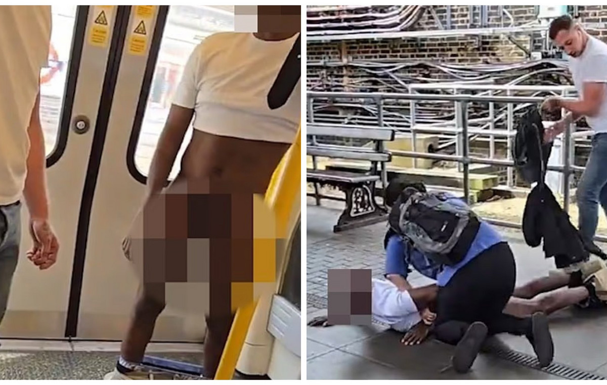 London subway: Passengers attacked with kicks and buns to a man who lowered his pants