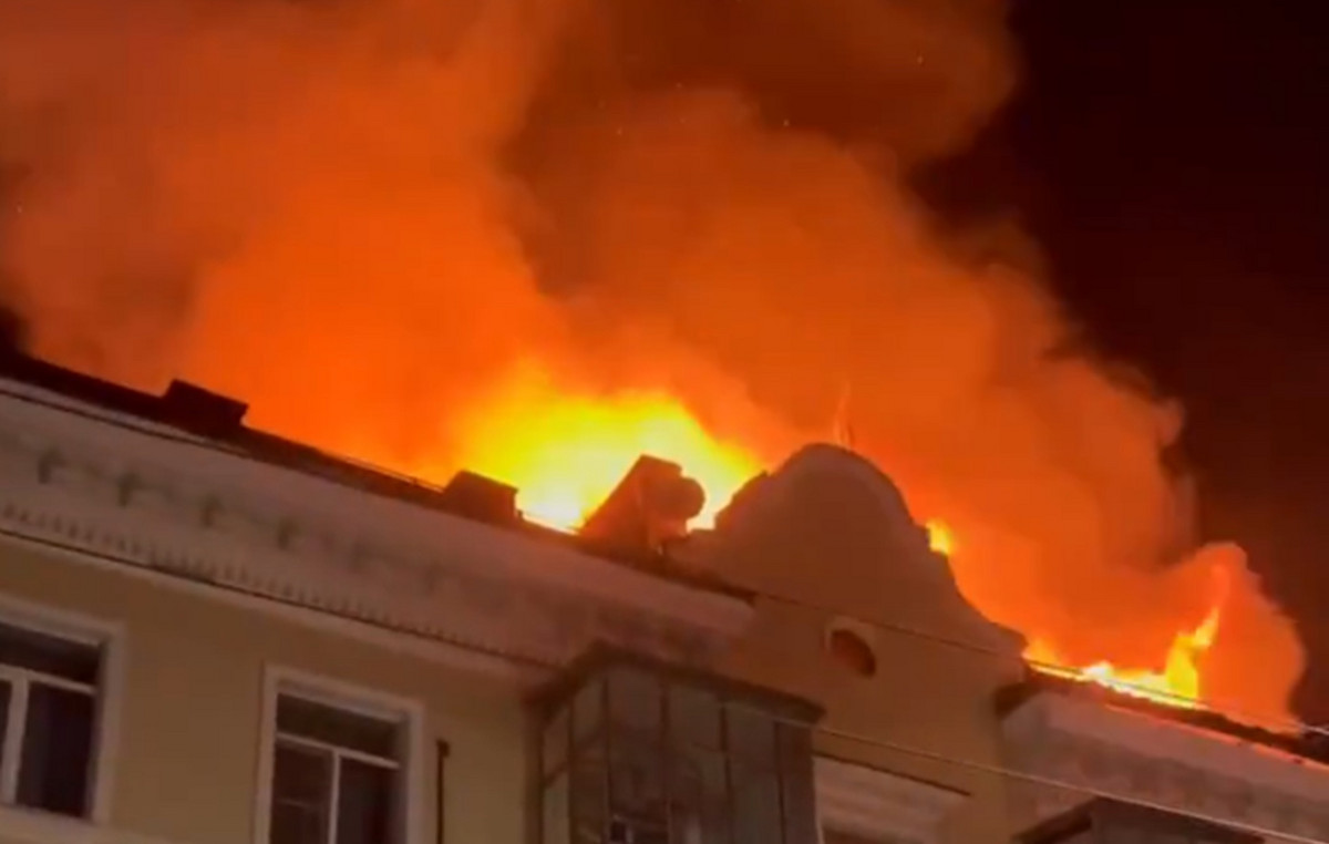 Fire in an apartment building in southern Russia after attack Ukrainian drone