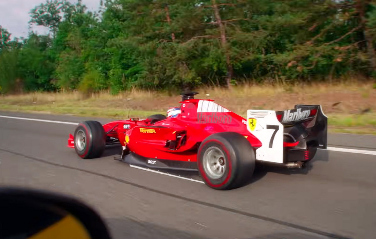 A “ghost” man driving a “Formula 1” racing on highways was arrested by authorities