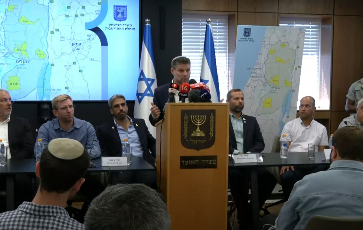 Israel’s Minister of Finance is planning the Maps of the West Bank’s attachment – which areas are excluded from the plan
