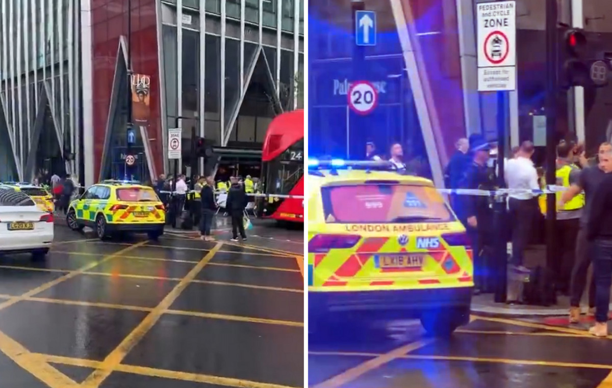Bus fell on pedestrians in London – many injured